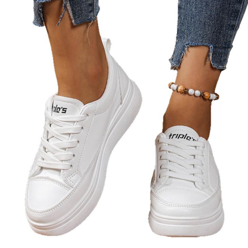New Height-increasing Women's Shoes, Height-increasing Casual Shoes, Thick-soled Sponge Single Shoes Devotion