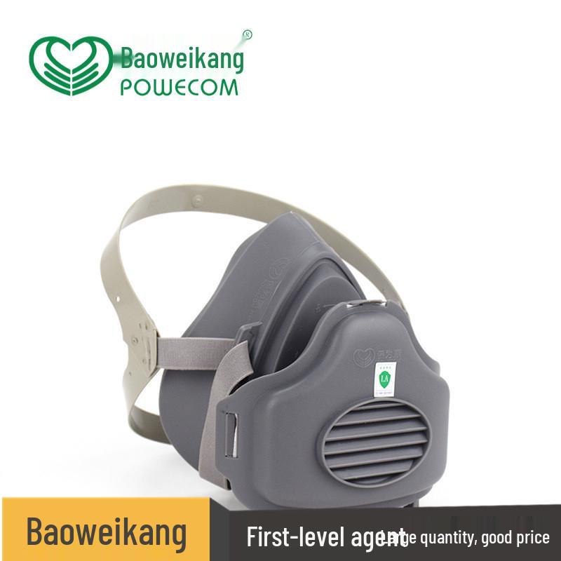 BaoWeiKang 3700 Hocheffiziente KN95 Staubmaske mit Filterwatte für Schleif- und Dekorationsarbeiten