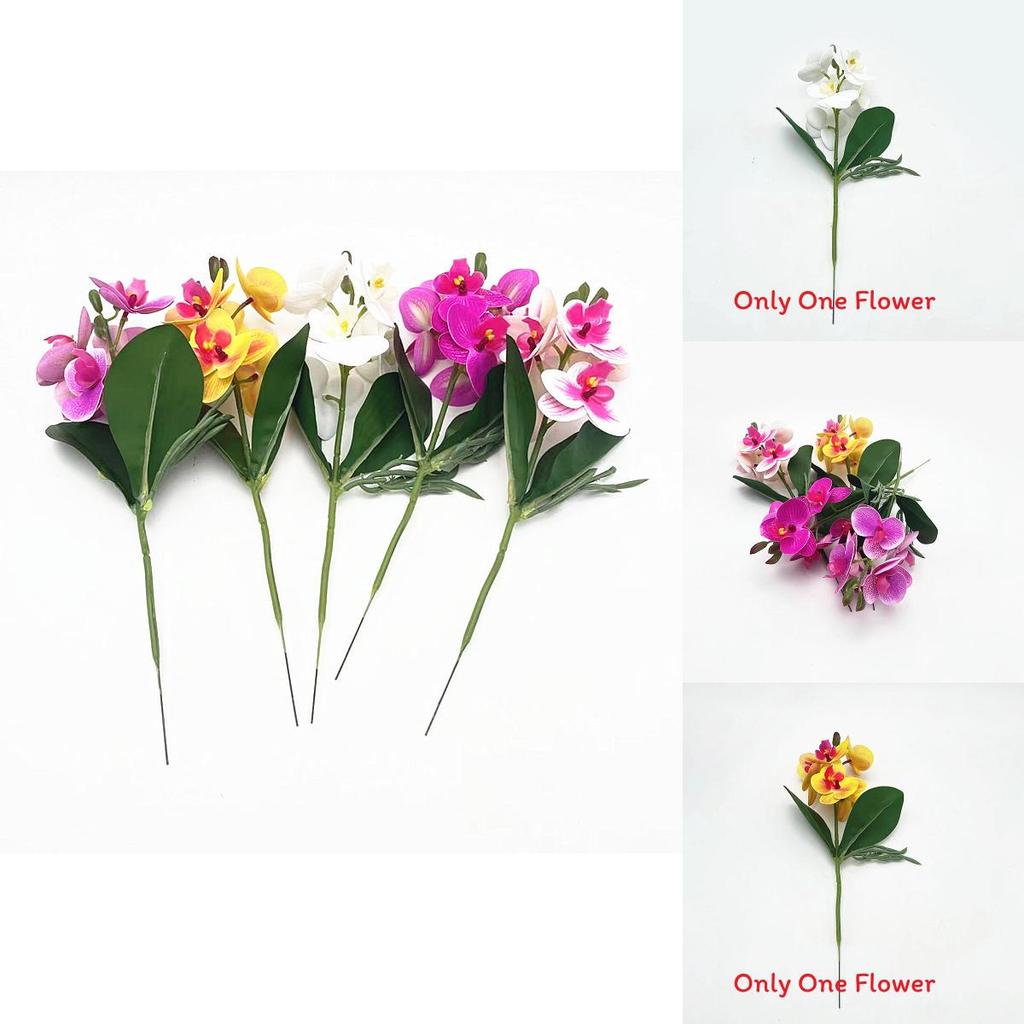 Butterfly Orchid Artificial Flowers Bonsai For Home Decor And Photography Props