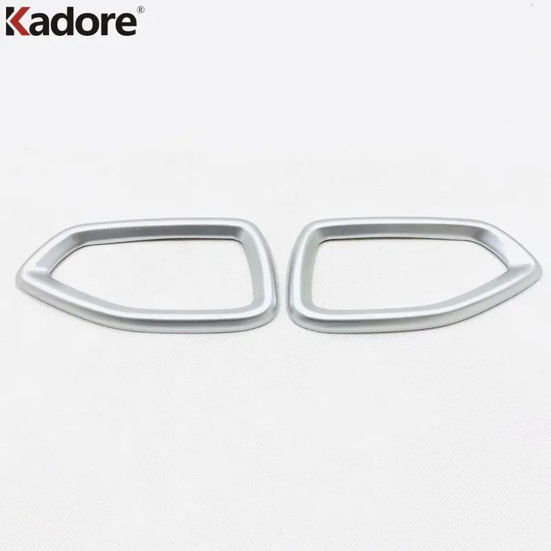 Car Front Side Air Condition Vent Outlet Cover Trim For Hyundai Santa Fe Carbon Fiber Interior Accessories