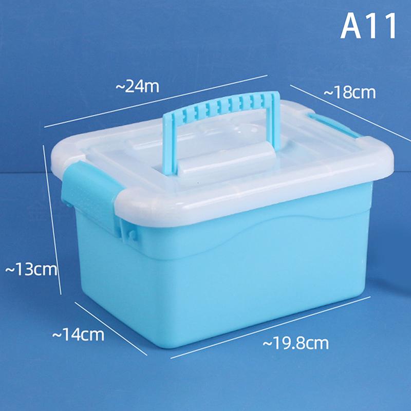 Pp Plastic Storage Box With Lid Portable Kids Toys Student Stationery Jewelry Storage Case Container Cosmetics Sorting Box
