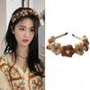 Fashion Women Girls Headbands Knitting Yarn Flower Headbands Cute Flower with Teeth Hairbands Winter Hair Accessories