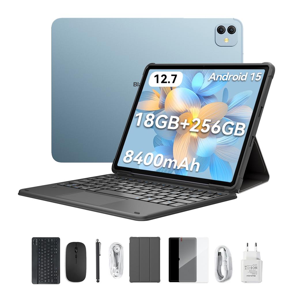 Blackview 2025 LINK 8 12.7-Inch Tablet Android 15 ,12GB RAM 256GB Memory,Large Display Widevide L1,Octa-core G100, 8400mAh,5G WiFi,4G LET,18W