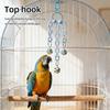 Parrot Bell Toy Bird Chew Chains with Bells Cage Jingle Chime Bells with Hanging Clip Sound Enrichment Chew Toy for Cockatiel Conure Lovebird