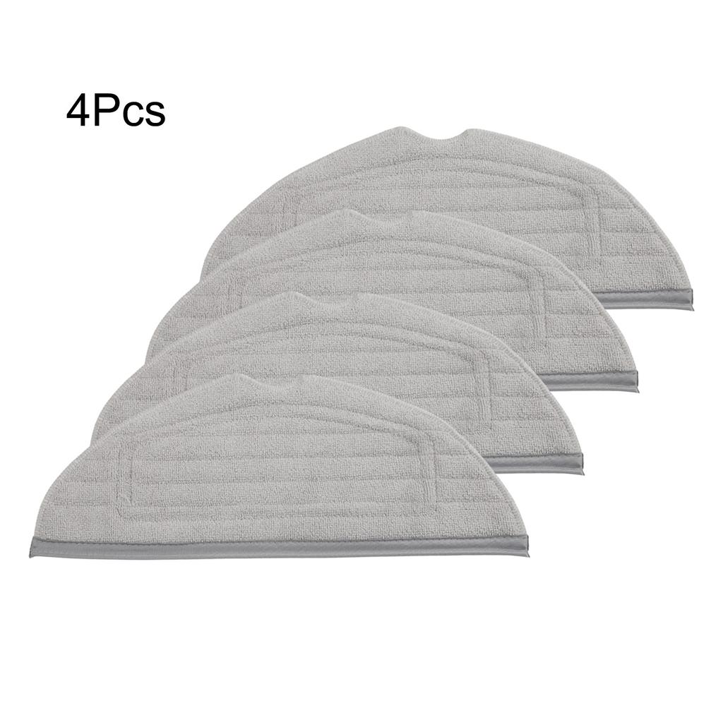 Home Cleaning Grey Robot Vacuum Accessory Robot Vacuum Mop Cloth Set Home Hygiene Microfiber Mop Cloths Efficient Mopping