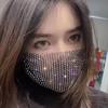 Sexy Crystal Mask Glitter Rhinestones Jewelry Face Covering for Masquerade Party