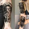 75 Sheets Lion Tiger Wolf Temporary Tattoos Jesus Zeus Skull Tatoos Bulk Waterproof Realistic Fake Tattoo Stickers Long Lasting