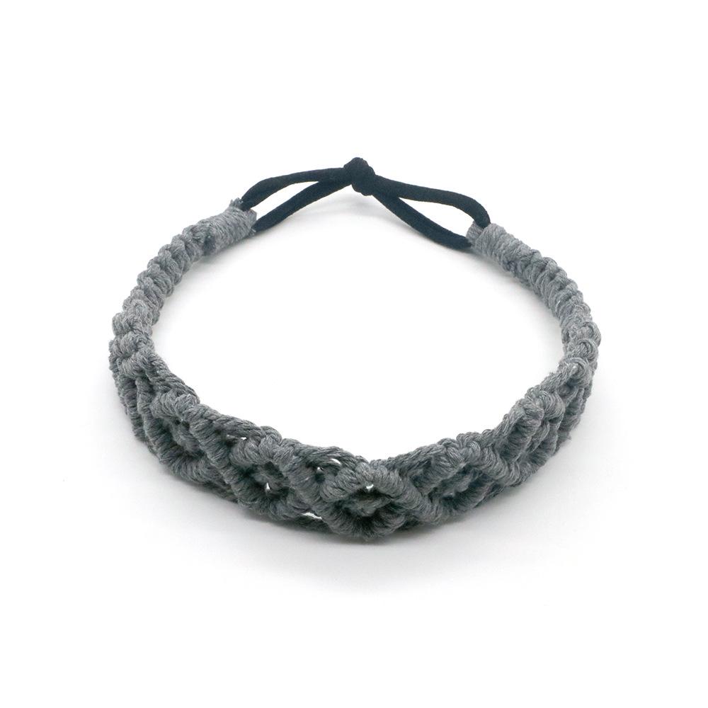 New Hand-Woven Cotton Bohemian Sports Headband - Casual Hair Accessory