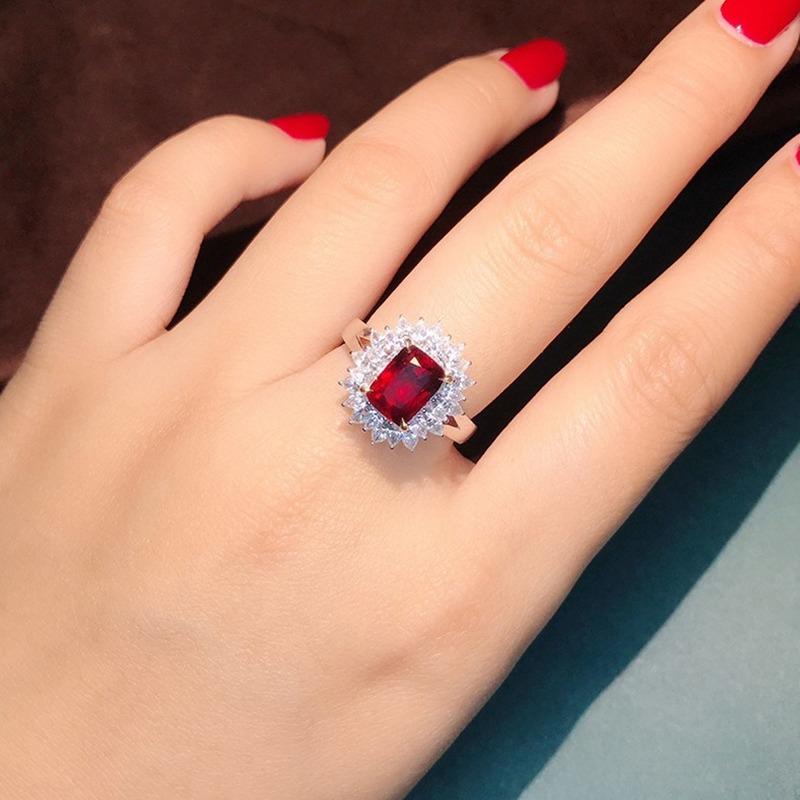 Lindon Classic Copper Alloy Zircon Ring Ladies Jewelry Wedding Promise Party Gift