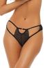 Fancy Black Open Crotch Panty Ren1173 Blk