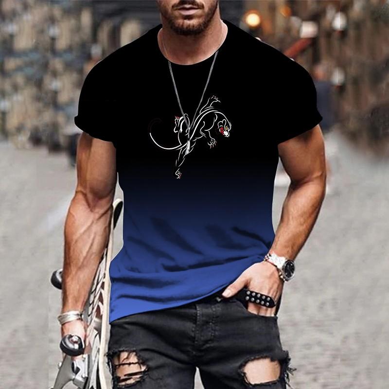 

2024 Горячая Распродажа Новая Ретро Круглая Шея 3D Градиентный Принт Мужская Футболка Большой Размер Трендовая Мода Бег Домашняя Одежда Топ 6XL