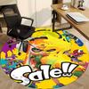 1pc Splatoon Office Round Area Rug, Under Office Chairs Bedroom Living Room Home Decor, Room Deco, Available In Various Sizes282
