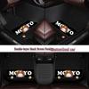 Custom Leather Car Floor Mats for Women - Cartoon Design, Double-Layer, Full Coverage