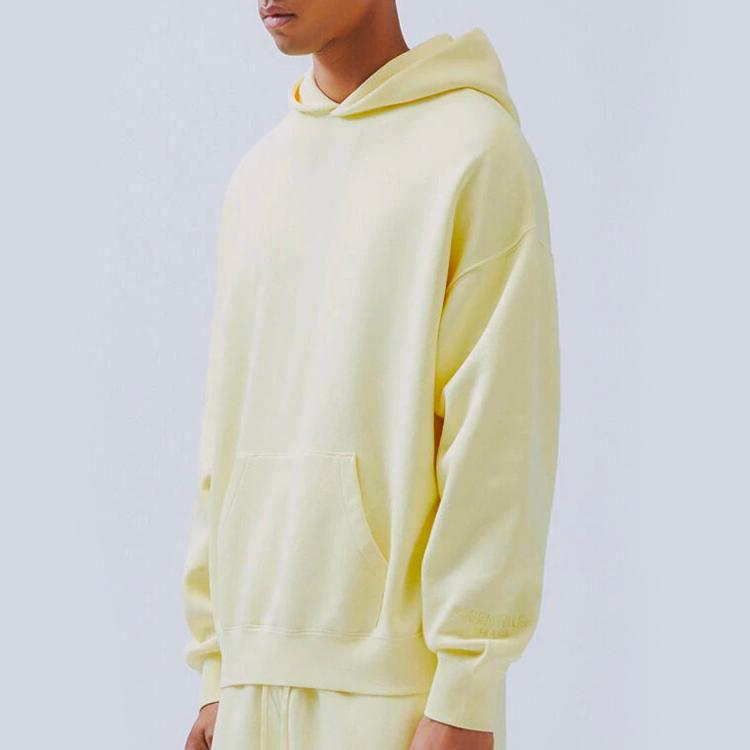 Fear of God Essentials FW19 Pullover Hoodie Unisex Hoodies Yellow 0192250500095070