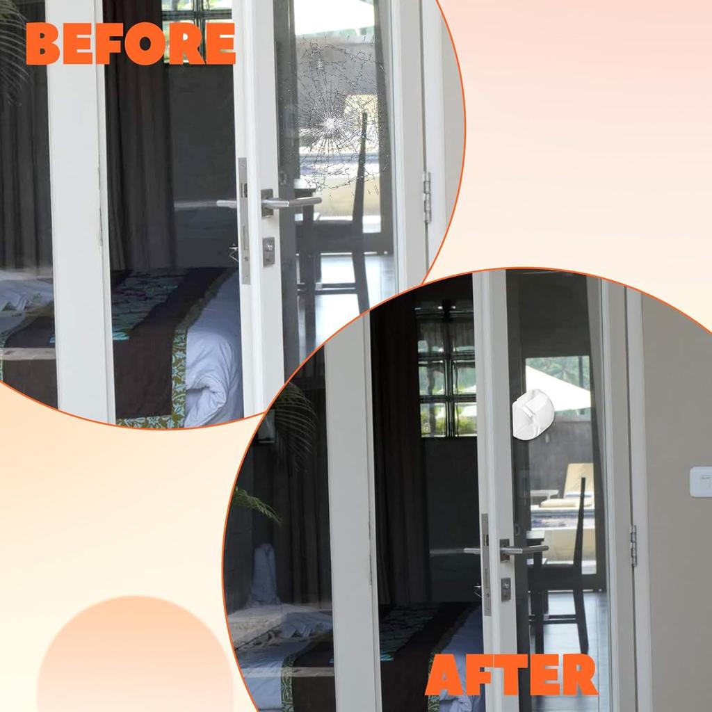 Transparent Door Stopper Self Adhesive Door Holder Catch Floor Mounted Door Stop for Protection of Wall and Furniture