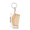 New Mini Comb Keychain Comb Colorful Resin Keyring Hanging Ornament Car Key Holder Bag Decoration