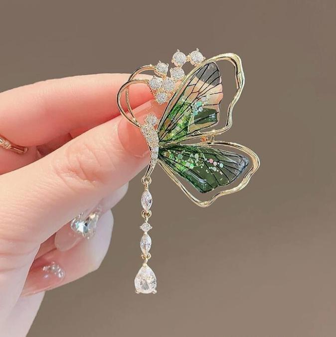 Broșe Noi la Modă cu Aripi de Înger Broșe Versatile Elegante Rafinate Magpie pentru Doamne Cel Mai Bun Cadou de Petrecere Bijuterii