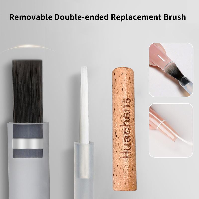 Disposable Nail Polish Brush Double Head Pen Can Replacement Head Brush Nail Brush Liquid Applicators Manicure Tools