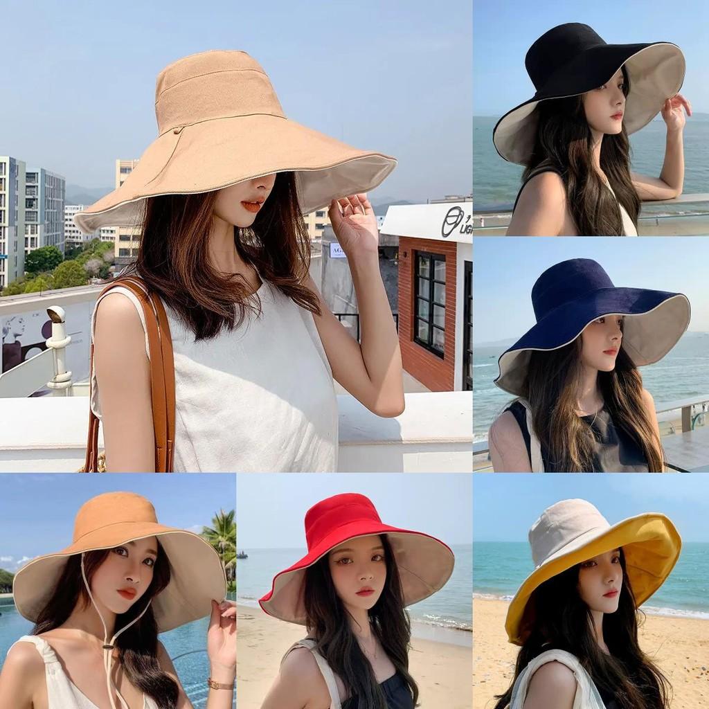 Brimmed Wide Summer Fishermans Hat With Two Sided Designs For Wear Daily