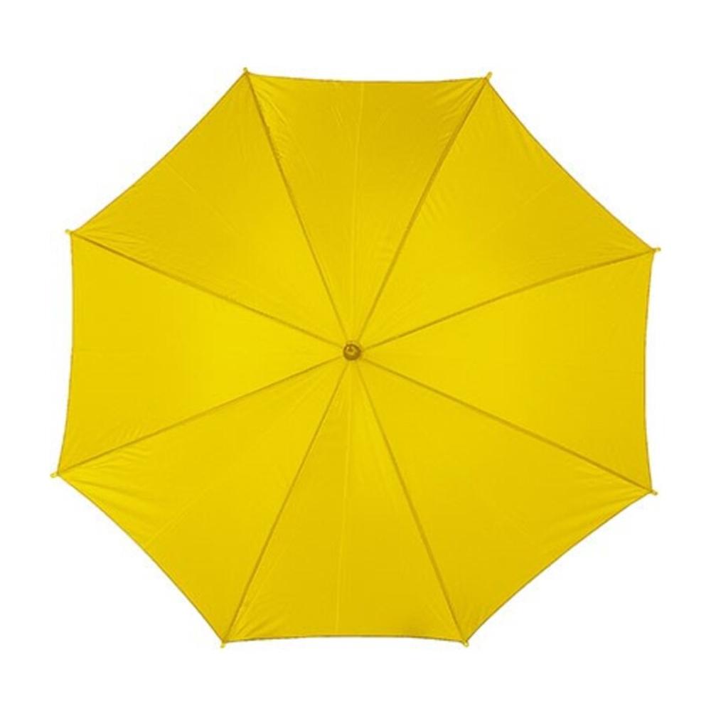 L-Merch Cork Wooden Handle Automatic Stick Umbrella