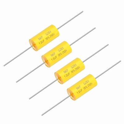 4Pcs1uF Frequency Branching Capacitor 250V Axial Audio Speaker Crossover