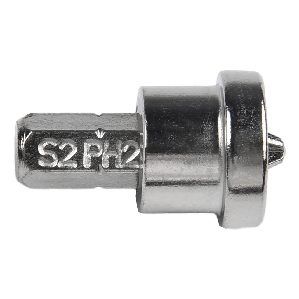 25/50mm Magnetic Positioning Screwdriver Bits 1/4inch Woodworking Screw Hex Shank Positioning Bit Batch Head Tools Plasterboard