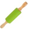 Multicolor Pastry Dough Roller Wooden Handle Flour Roller New Silicone Rolling Pin  Cooking Utensil