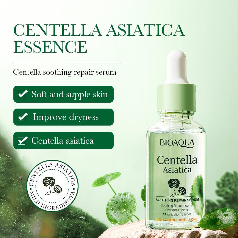 BIOAQUA Centella Gesichtsserum Hautpflege Gesichtsessenz Feuchtigkeitsspendend Hydrierend Straffend Reparierend Gesichtsserum Hautpflege