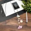 Fashion Temperament Simple Necklace Female Flower Crystal Diamond Decoration Long Sweater Chain Versatile Clothing Accessories