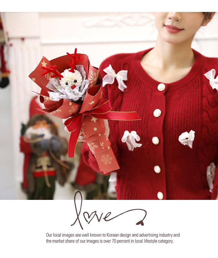 DIY Christmas Cartoon Doll Bouquet - Creative Handmade Gift for Girls and Best Friends