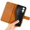 For OnePlus Nord CE4 Lite 5G/Oppo K12x 5G (China) Case Calf Texture Leather Stand Phone Cover
