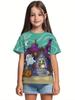 Girl Clothes Funny Pumpkin Graphic T-Shirt for Boys Girls Halloween Short Sleeve Tees 2-10Y Halloween Gift Party Kids Clothing