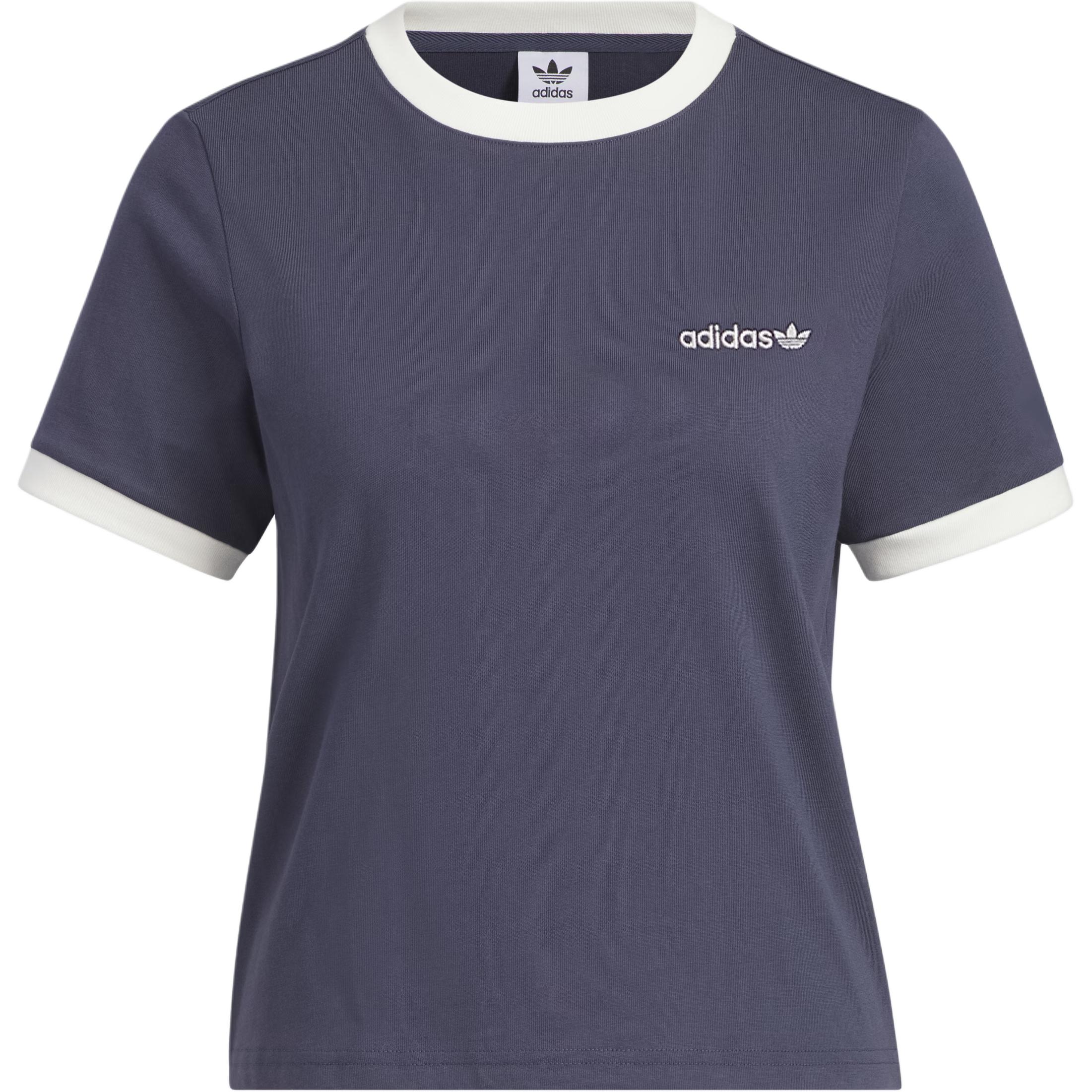 

Adidas Оригинальная ретро футболка с графикой для лагеря, простая футболка с круглым вырезом и короткими рукавами, женская, темно-синяя, JM7973 XL