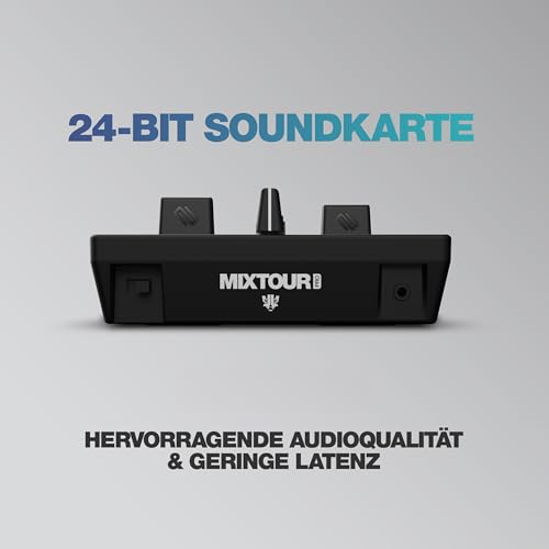 Reloop Mixtour Pro High Quality, Ultra-portable, All-in-one 4-deck DJ Controller with Audio Interface