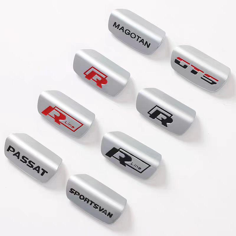 EFG1 Volkswagen Car Steering Wheel Accessories Metal Stickers For VW GTI Polo Golf MK7 Passat B8 Tiguan Jetta T-ROC Touareg Touran CC
