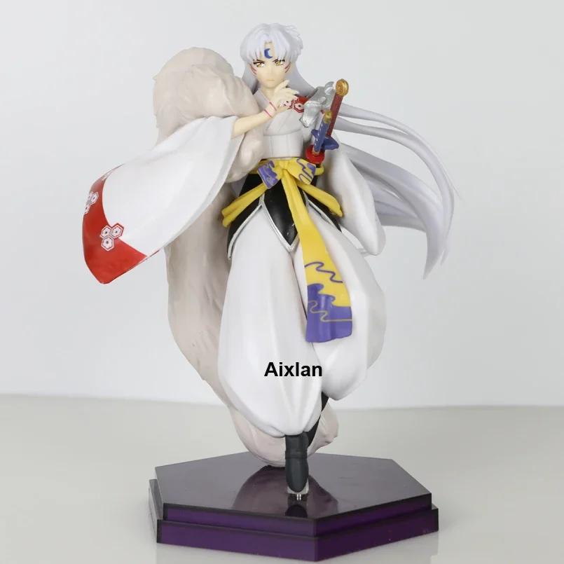 20cm Anime Inuyasha Figure Inuyasha Kikyō Sesshoumaru Higurashi Kagome PVC Action Figure Model Toys Collectible Model Toy Gift