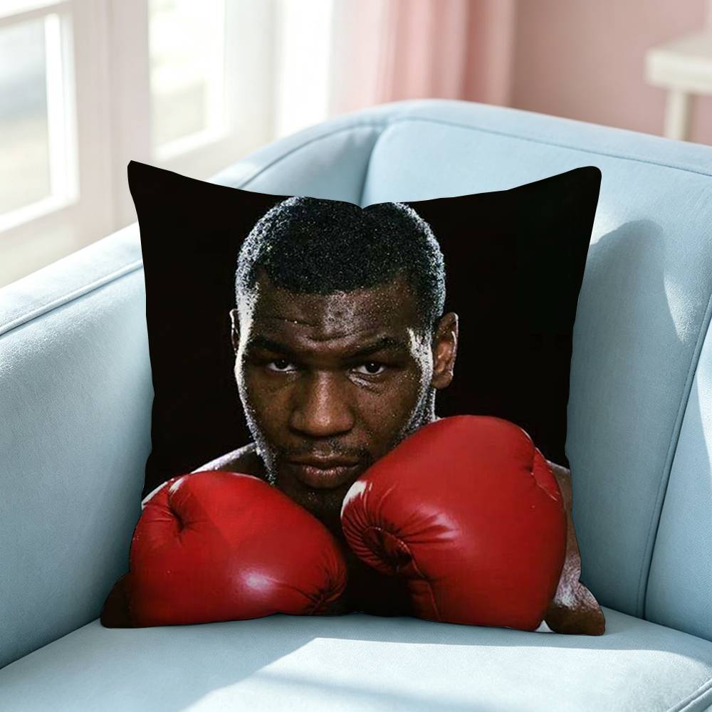 Iron Mike Tyson Knockout King Pillow Case Square DoubleSided Sofa Cushion Cover Bedroom Bedside Pillow