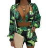 Women's Sexy Three Piece Suit,Beach Fashion Shorts Suit