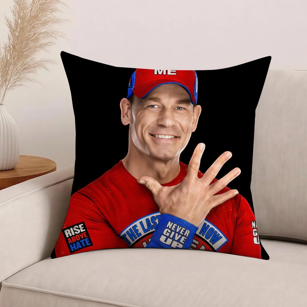 HOT Wrestler J-John C-Cena COOL Pillow Case Office Cushions Suitable For Sofa Car Bedroom Decorative Cushion Cover