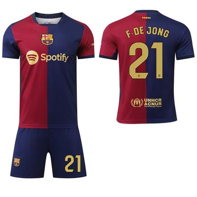 2024-25 Barcelona Gold Home Jersey #9 Lewandowski #19 Yamal Football Jerseys