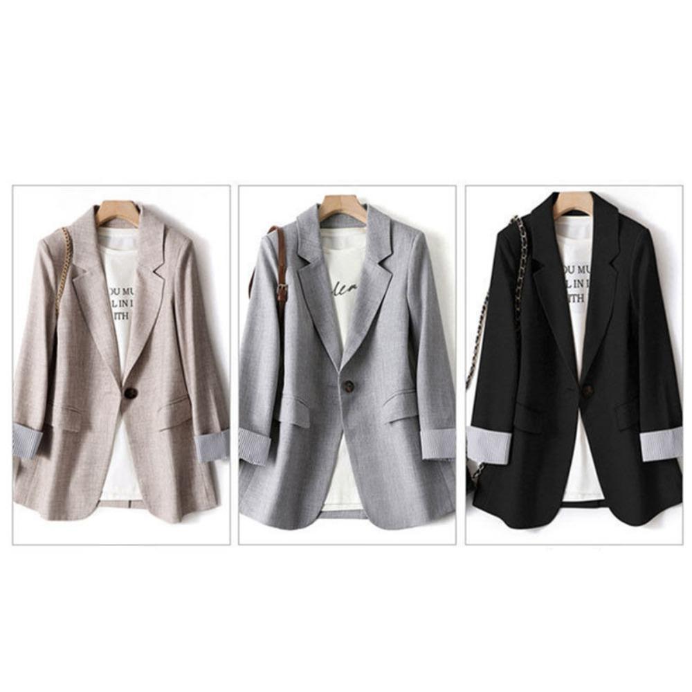 Ladies Long Sleeve Spring Casual Blazer 2026 New Fashion Business Plaid Suits Women Work Office Blazer Women Coats Woman Jacket