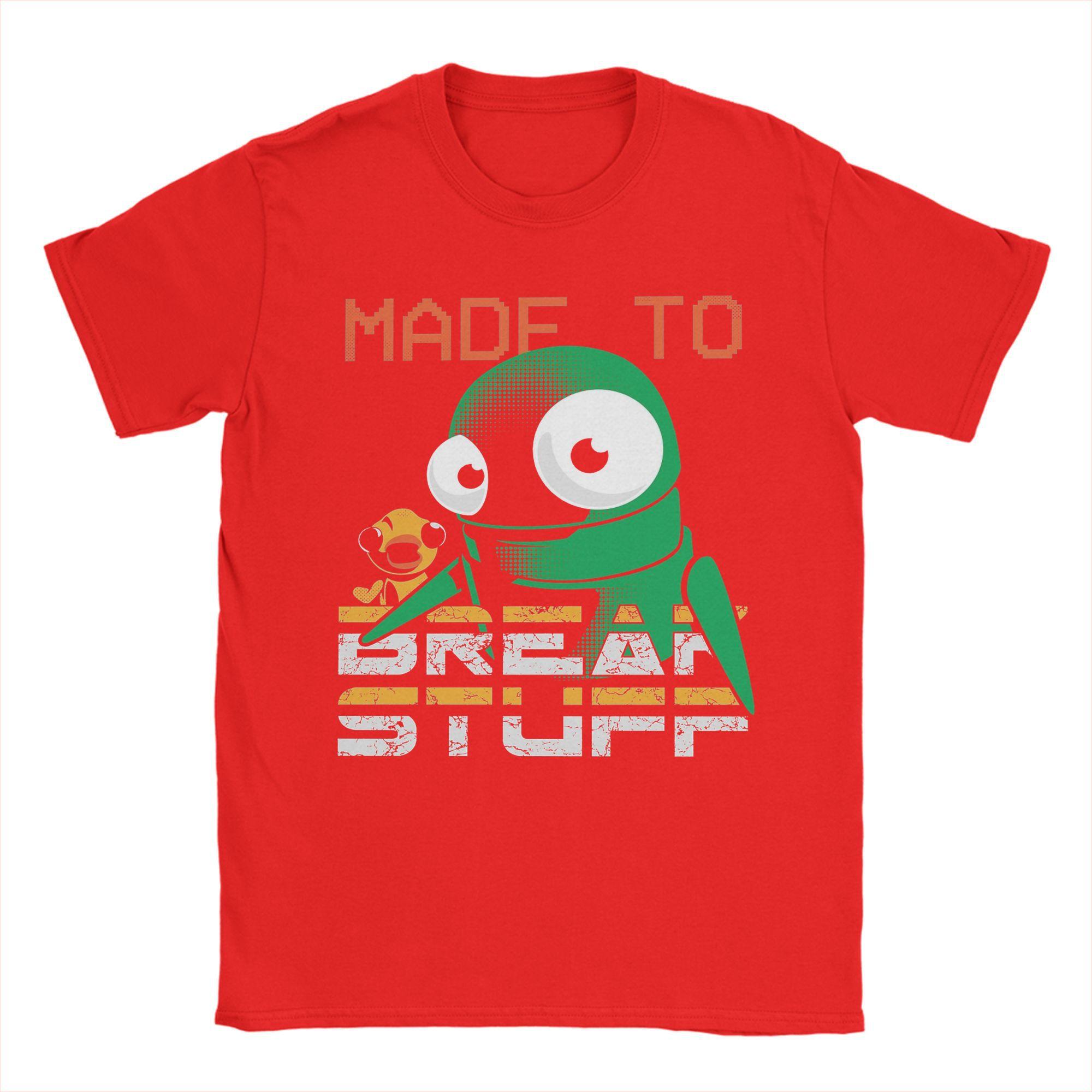 

REPO Made to Break Stuff TShirts Men Funny Pure Cotton Tee Shirt Round Collar Short Sleeve T Shirts Plus Size Tops S