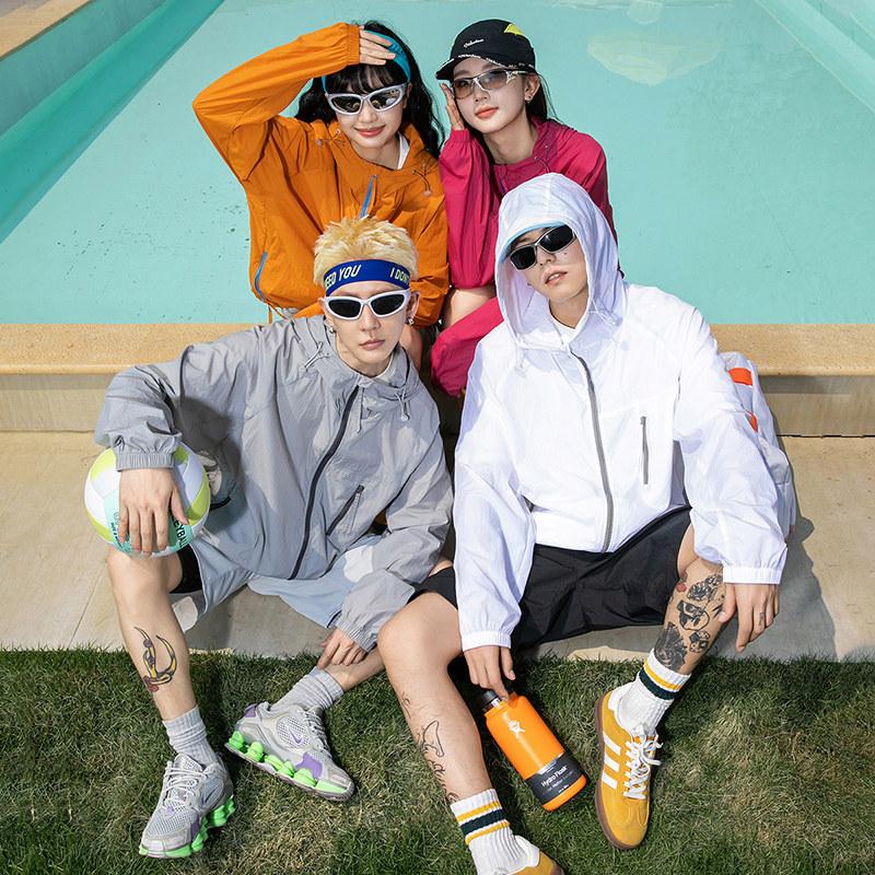 Ice Silk Nylon Sun Protection Clothes Thin Ultraviolet Hooded Sun Protection Clothes Outdoor Fishing Skin Clothes