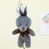 Connection Mini Teddy Dolls with Bow Tie Keychain Pendant Gift Plush Bunny Toys  Kids