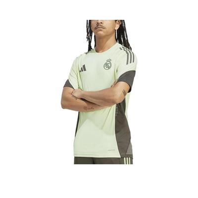 adidas Real Madrid Módní měkké sportovní fotbalové tričko s kulatým výstřihem a krátkým rukávem Pánská trička JP3977