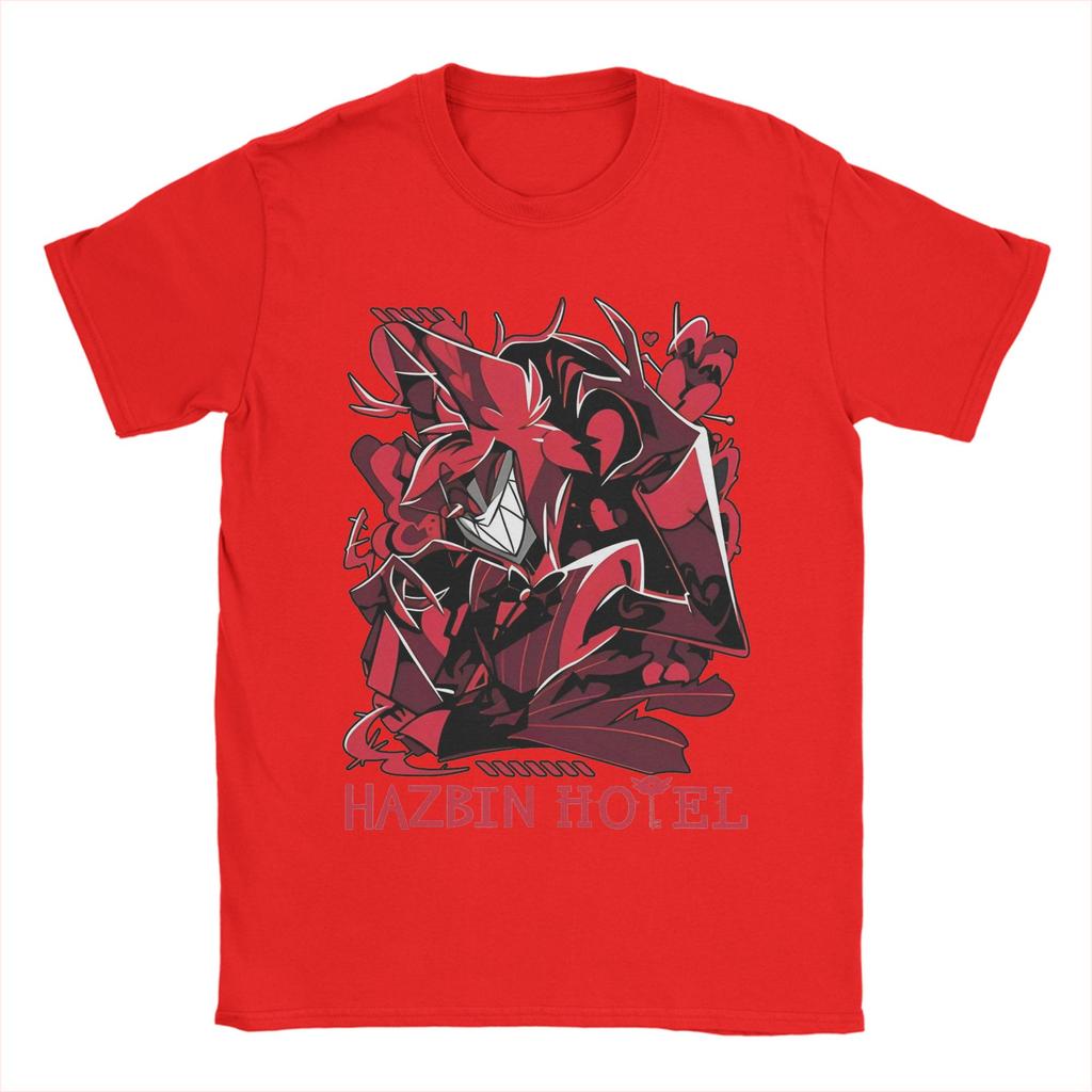 Herren T-Shirt Hazbins Hotels Alastor Mode 100% Baumwolle T-Shirt Kurzarm T-Shirt Rundhals Oberteile Grafik
