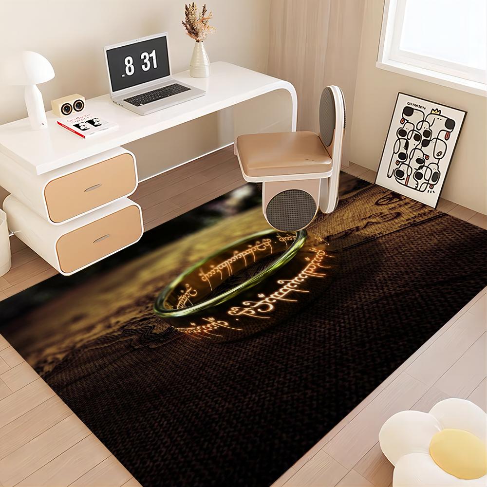 The L-Lord Of The R-Rings Movie Floor Mat Non-Slip Laundry Room Mat Laundry Decor Balcony Child Living Room Household Carpets