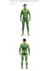 Green Digital Print Role-Playing Jumpsuit - Muscle Fit Performance Costume