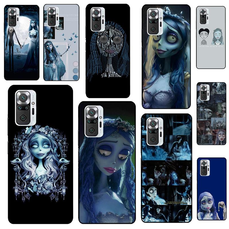 Halloween Corpse Bride Phone Case For Xiaomi Redmi Note 10 11 8 9 Pro 8T 9S 10S 11S Redmi 10 9T 9A 9C Soft Cover