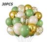 30pcs 10 Inch Multi-color Latex Balloons Set for Birthday Wedding Engagement Anniversary Bachelorette Bridal Shower Decoration